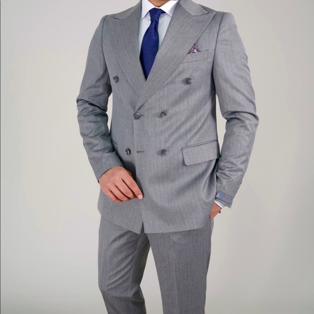 Mens 2 piece double breasted suit